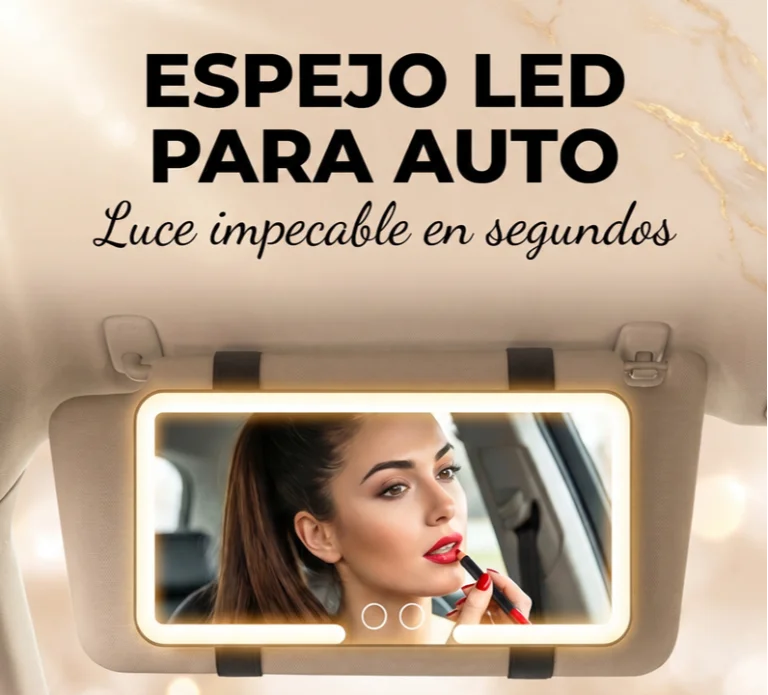 Espejo Led Coche